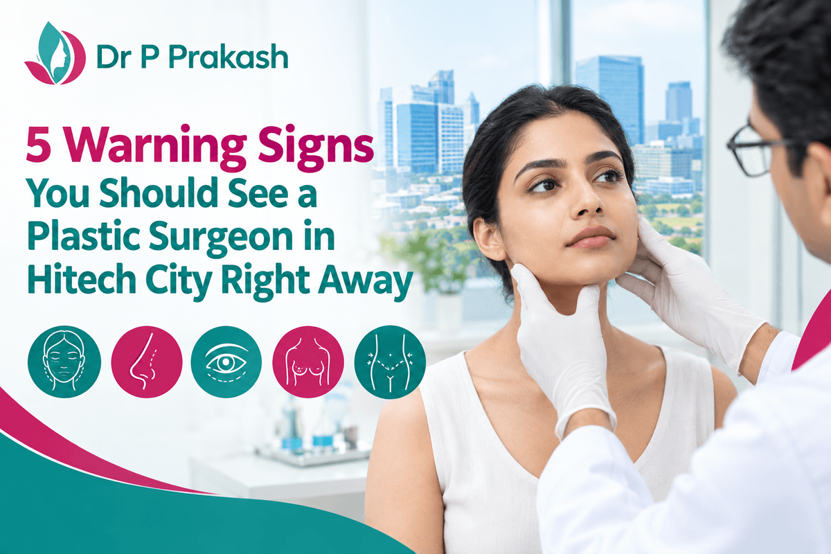 5 Warning Signs You Should See a Plastic Surgeon in Hitech City Right Away